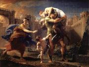 Pompeo Batoni Aeneas Fleeing from Troy oil